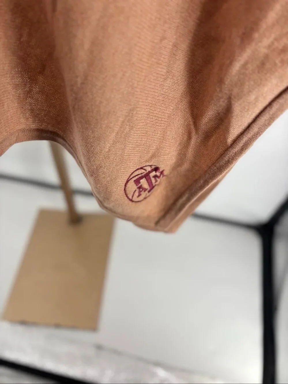 Peter Millar Texas A&M Essential Cashmere Poncho Camel NWOT